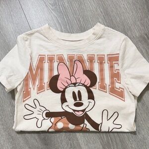 Disney Minnie Mouse Kids T-Shirt - White and Pink